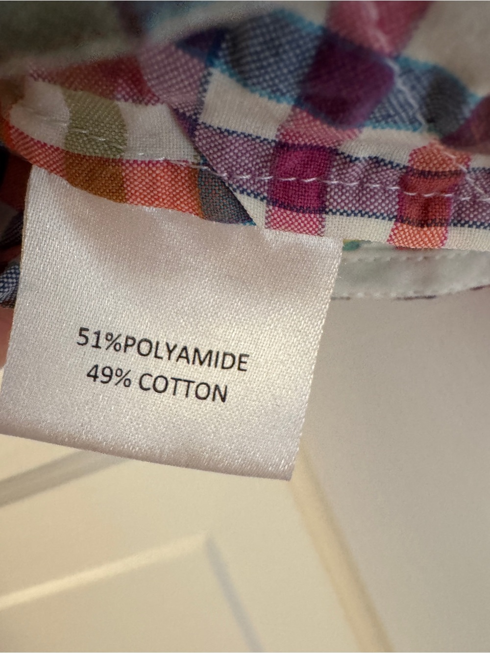 Saloni Rainbow Gingham Top Size 0 - Picture 5 of 6